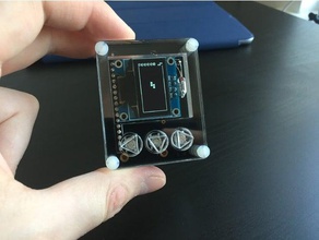 tetripidation - tetris, aber Sie schütteln, drehen Stücke video-Spiele adafruit huzzah arduino esp32 tetris 3d print model - Mito3D