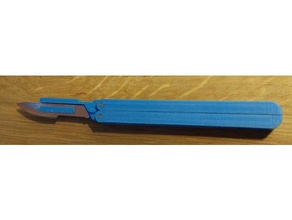 bisturi balisong ferramentas manuais canivete butterfly cortador swann morton 3d print model - Mito3D