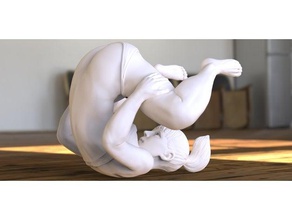 floorwork heykeller kadın kız iş ortamına uygun olmayan seksi 3d print model - Mito3D