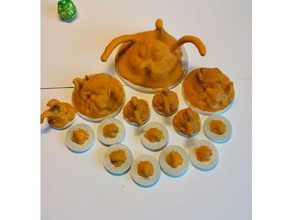 ocre jelly ooze - 28 mm de d&d mini juegos y juguetes no molestar dnd miniatura en las miniaturas rpg tablero la mesa juego 3d print model - Mito3D