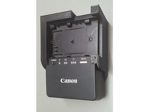 canon lc-e6e battery charger wall mount camera 3d print model - Mito3D