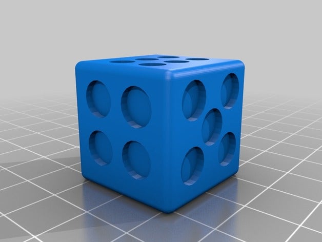 low vision dice 3d printing 3D print model - Mito3D