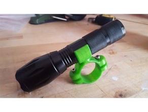 bicycle flashlight holder wowlight xml-t6 sport & outdoors 3d print model - Mito3D