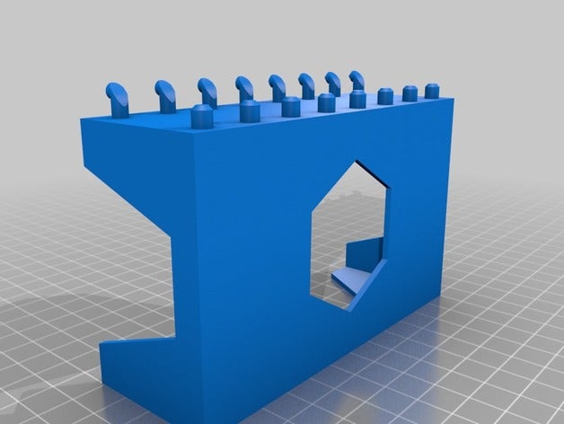 tablero titular bin de cajas portaherramientas y 15mm 5mm la cesta bauhaus halter el agujero lochbrett lochwand peg pegboard montaje 3D print model - Mito3D