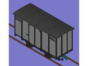 escala de tren vagón - vag n iim gm 45mm 1 225 vehículos ferrocarril g-wagon g modelisme ferroviaire modellbahn modelleisenbahn modelo los trenes del vía estrecha a través la el 3d print model - Mito3D
