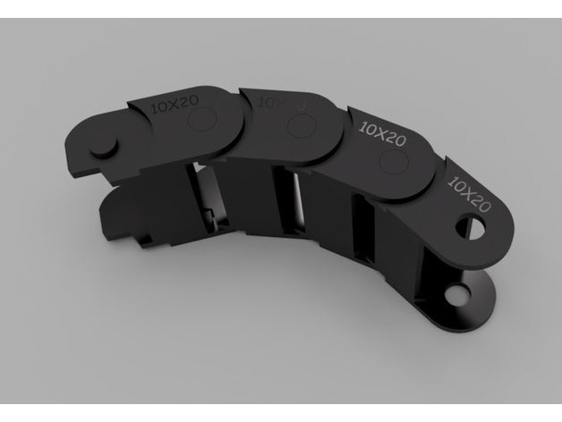 10x20 Kabel-Kette 3d Drucker Zubehör schleppketten Kabel Kette ziehen Sie cha n 3D print model - Mito3D