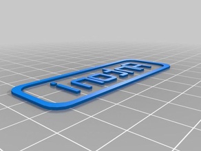 meu personalizados custiomizable nome do tag sinais e logotipos personalizado 3d print model - Mito3D