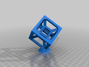 tesseract sculture 3d print model - Mito3D