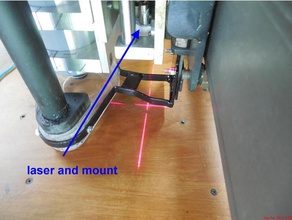 laser crosshair mount diy 3d print model - Mito3D