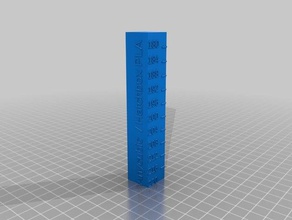 anycubic hatchbox pla tower 220-180 10mm 3d printing tests customized 3d print model - Mito3D