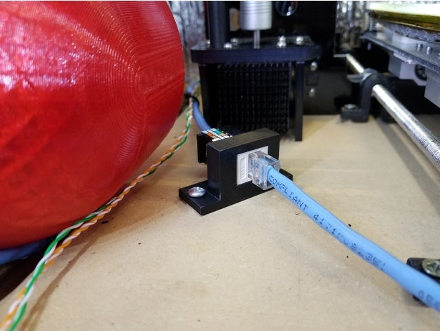 keystone surface mount single electronics adapter jack 3D print model - Mito3D