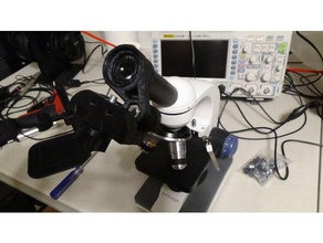 microscope mount sony cyber-shot camera adjustable 3d print model - Mito3D