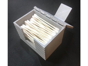 q-tips, hisopos de algodón almacenamiento los contenedores 3d print model - Mito3D