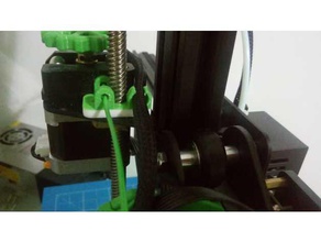 compact filament guide cable holder ender-2 3d printer parts creality ender 2 3d print model - Mito3D
