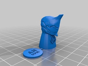 excalibur head w makercoin 3d printing 3d print model - Mito3D