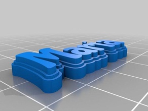 mar chicle chaveiros personalizado 3d print model - Mito3D
