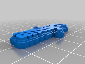 amigos chicle Schlüsselanhänger kundengebundene 3d print model - Mito3D