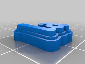 chicle de porte-clés personnalisé 3d print model - Mito3D