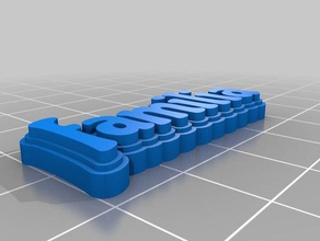 familia chicle Schlüsselanhänger kundengebundene 3d print model - Mito3D