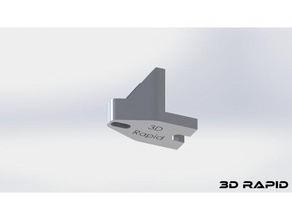 hypercube evolution 15mm bed bracket extended long whole 3d printer parts rapid evo 3d print model - Mito3D