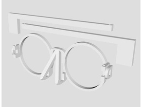 Brillen aus Buchstaben Brille frei Freiheit Glas Briefe Stil 3d print model - Mito3D