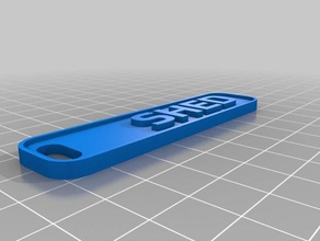 shed tag keychains customized 3d print model - Mito3D