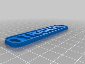 trailer-m keychains customized 3d print model - Mito3D
