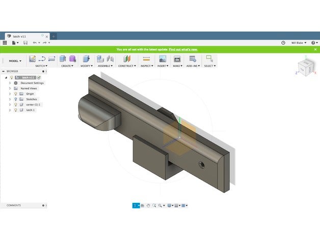 swinging latch door cabinet 3d printing 3D print model - Mito3D