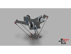 delta del robot la robótica efector final el 3d print model - Mito3D