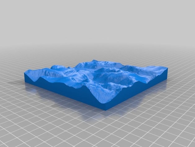 borrowdale di apprendimento fsc la geografia tasca montagne 3D print model - Mito3D