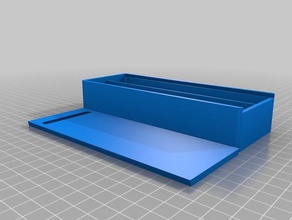 longue mèche de la boîte les conteneurs personnalisé 3d print model - Mito3D
