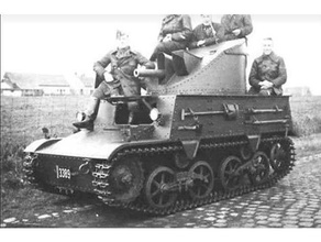 belga t13b3 destruidor do tanque de 28mm veículos bolt action wargaming ww2 3d print model - Mito3D