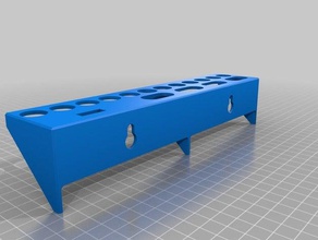 ferramenta simples rack porta-ferramentas & caixas porta-ferramenta suporte de 3d print model - Mito3D