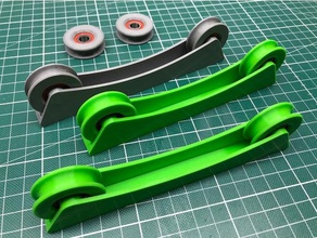 3d filamento de spool stand w rolamentos rolo Impressora acessórios suporte prusa i3 rolos rolamento 3d print model - Mito3D