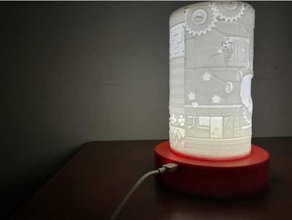 base de la lámpara led 3w electrónica 3d print model - Mito3D