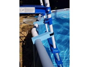 intex above-ground framed pool accessories outdoor & garden accessory ladder steady skimmer 3d print model - Mito3D