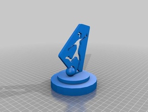 nwsl trophy sport & outdoors soccer women's woso 3d print model - Mito3D