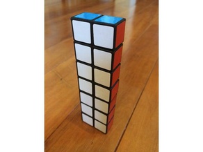 1x2x7 i puzzle 1x2x3 1x7x2 2x1x7 2x7x1 7x1x2 7x2x1 cuboide floppy rubik rubiks cube twisty 3d print model - Mito3D