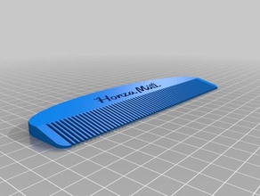 my customized comb bathroom 3d print model - Mito3D