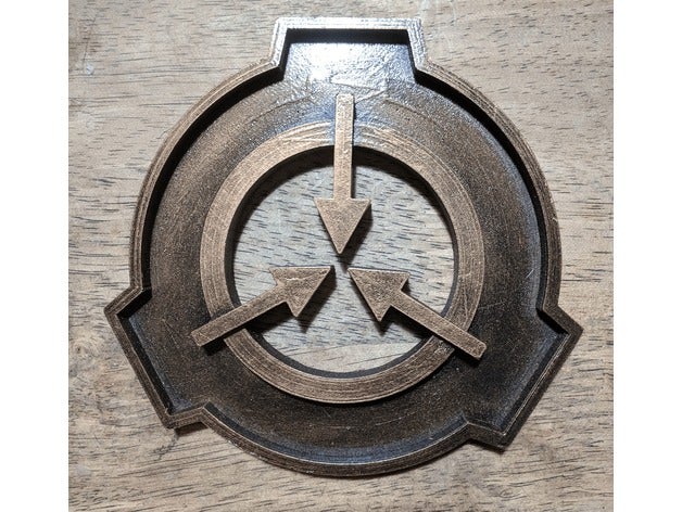 SCP Foundation Logo 3D model 3D printable