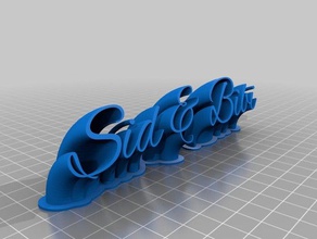 sidbibi-thang de la oficina personalizado 3d print model - Mito3D