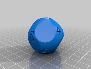 customized 9-sided die dice 3d print model - Mito3D