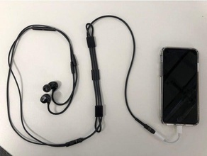 earphone cable shortening clips audio management earbuds earphones headphones iems rha t120i 3d print model - Mito3D