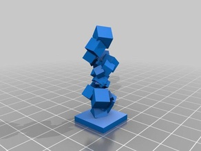 spiralboxtower sculptures 3d print model - Mito3D
