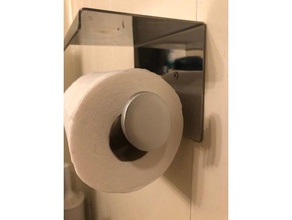 toilet paper holder end cap v2 bathroom cvbab 3d print model - Mito3D