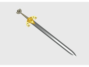 kılıç sahne bıçak ejderhalar knight 3d print model - Mito3D