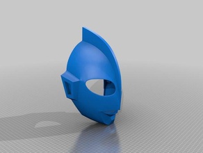 ultraman hayata tragbar-Maske cut 210x210x210 Kostüm 3d print model - Mito3D