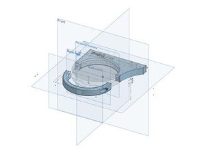 ekwb fã suporte de montagem 60mm reservatório refrigerante computador ventilador 92mm ncase m1 3d print model - Mito3D