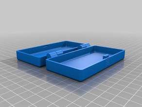 box integrated hinge latch hobby storage 3d print model - Mito3D
