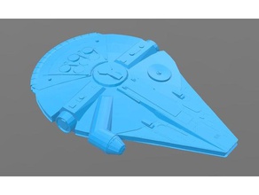 millennium falcon solo imán juguetes y accesorios de juego el halcón milenario star wars 3d print model - Mito3D